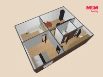 Pronájem bytu 2+1, Týniště nad Orlicí, Družstevní, 57 m2