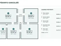 Pronájem kanceláře, Pardubice, Milheimova, 141 m2