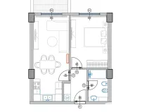Prodej bytu 2+kk, Qerret, Albánie, 58 m2
