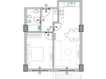 Prodej bytu 2+kk, Qerret, Albánie, 61 m2