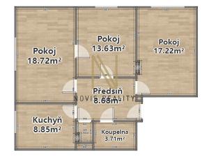 Prodej bytu 3+1, Bolešiny, 72 m2