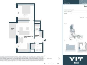 Prodej bytu 2+kk, Praha - Kamýk, Hodkovická, 52 m2