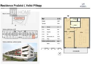 Prodej bytu 2+kk, Velké Přílepy, 66 m2