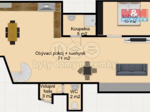 Prodej bytu 4+1, Praha - Nové Město, Ladova, 145 m2