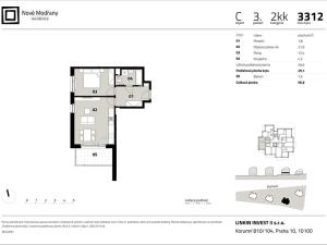 Prodej bytu 2+kk, Praha - Modřany, Zlochova, 49 m2