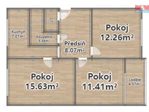 Prodej bytu 3+1, Bor, Borská, 62 m2