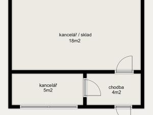 Pronájem obchodního prostoru, Kladno, Wolkerova, 27 m2