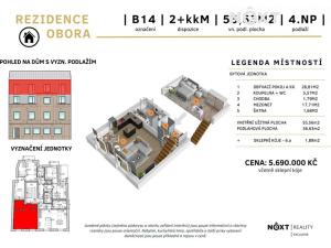 Prodej bytu 2+kk, Příbram, Špitálská, 56 m2