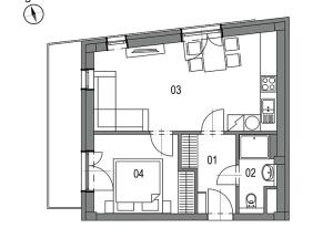 Prodej bytu 2+kk, Brno, 43 m2