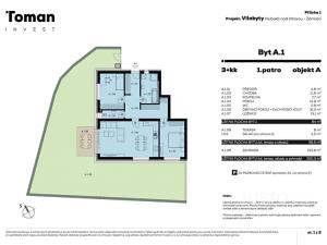 Prodej bytu 3+kk, Hluboká nad Vltavou, Rybova, 84 m2