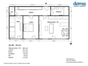 Prodej bytu 3+kk, Svitávka, Školní, 77 m2