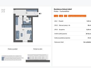 Prodej bytu 1+kk, Tuchoměřice, V Kněžívce, 31 m2