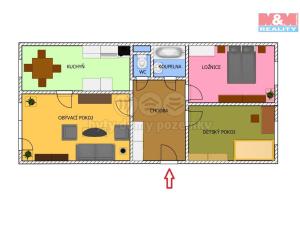 Prodej bytu 3+1, Čáslav - Čáslav-Nové Město, R. Těsnohlídka, 70 m2