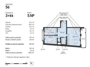 Prodej bytu 3+kk, Brno, Rybářská, 71 m2