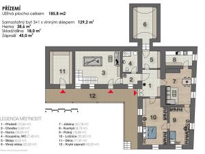 Prodej rodinného domu, Pernštejnské Jestřabí - Husle, 370 m2