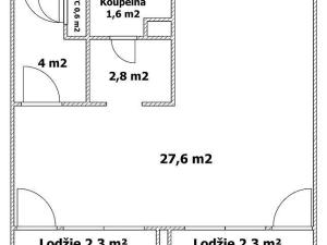 Pronájem bytu 1+kk, Mladá Boleslav - Mladá Boleslav III, Jičínská, 40 m2