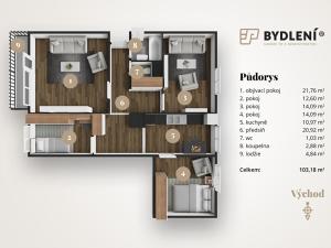 Prodej bytu 4+1, Teplice, Na Konečné, 103 m2