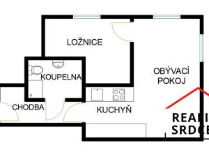 Pronájem bytu 2+kk, Opava, Otická, 42 m2