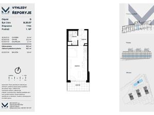 Prodej bytu 1+kk, Praha - Řeporyje, Jáchymovská, 38 m2