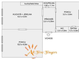 Pronájem bytu 3+kk, Praha - Karlín, Pobřežní, 77 m2