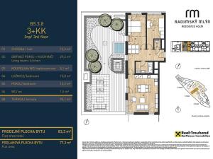 Prodej bytu 3+kk, Kolín, 83 m2