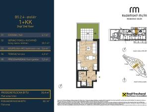 Prodej bytu 1+kk, Kolín, 30 m2