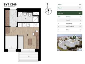 Prodej bytu 1+kk, Praha - Hostivař, U Továren, 30 m2