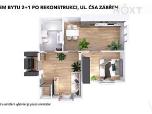 Pronájem bytu 2+1, Zábřeh, Československé armády, 32 m2