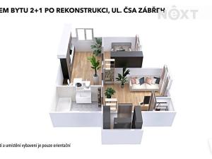 Pronájem bytu 2+1, Zábřeh, Československé armády, 32 m2