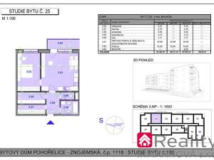 Prodej bytu 2+kk, Pohořelice, Znojemská, 67 m2