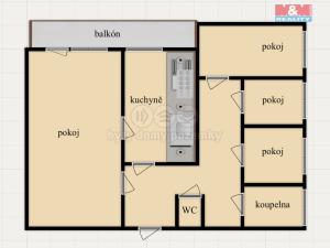 Prodej bytu 4+1, Záchlumí - Bohousová, 80 m2