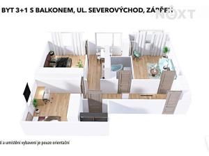 Prodej bytu 3+1, Zábřeh, Severovýchod, 72 m2