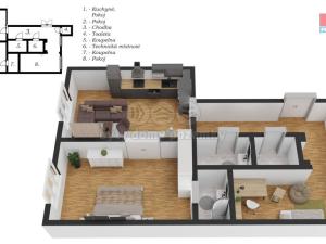 Prodej bytu 3+kk, Praha - Smíchov, U Santošky, 83 m2