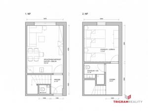 Pronájem bytu 2+kk, Černý Důl, 42 m2