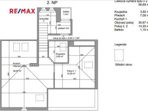 Pronájem bytu 2+kk, Rakovník, Bezděkov, 56 m2