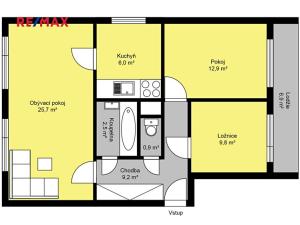 Prodej bytu 3+1, Kutná Hora, Jana Zajíce, 74 m2