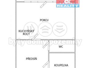 Prodej bytu 1+kk, Most, U Věžových domů, 22 m2