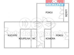 Pronájem bytu 2+1, Ústí nad Orlicí, Na Pláni, 65 m2