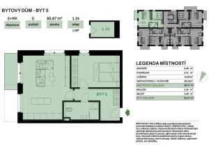 Prodej bytu 2+kk, Chvaletice, V Telčicích, 66 m2