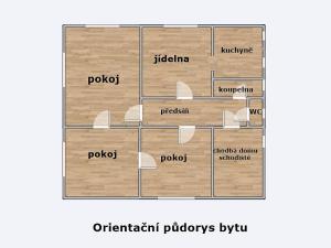 Pronájem bytu 3+1, Dolní Lhota, K Oboře, 73 m2