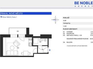 Prodej bytu 1+kk, Praha - Nové Město, Příčná, 27 m2