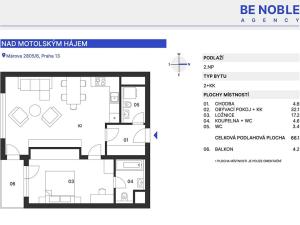 Prodej bytu 2+kk, Praha - Stodůlky, Márova, 66 m2