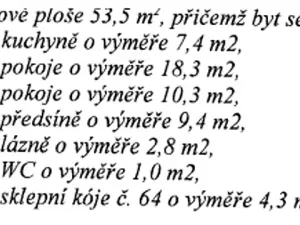 Prodej bytu 2+1, Praha - Letňany, Malkovského, 49 m2