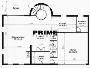 Pronájem rodinného domu, Praha - Nebušice, Nebušická, 270 m2