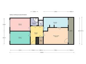 Prodej bytu 3+1, Praha - Černý Most, Doležalova, 72 m2