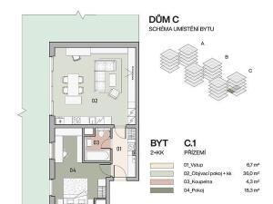 Prodej bytu 2+kk, Praha - Vysočany, Pod Krocínkou, 107 m2