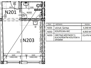 Pronájem bytu 1+kk, Luhačovice, 32 m2