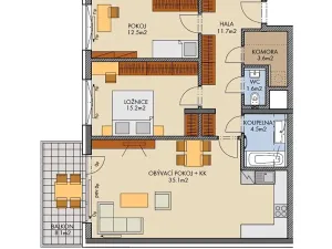 Prodej bytu 3+kk, Praha - Dolní Měcholupy, Honzíkova, 97 m2