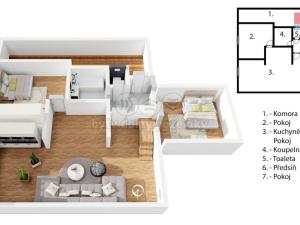 Prodej bytu 3+kk, Olešnice v Orlických horách, 65 m2