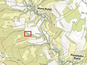 Prodej podílu lesa, Horní Poříčí, 1352 m2